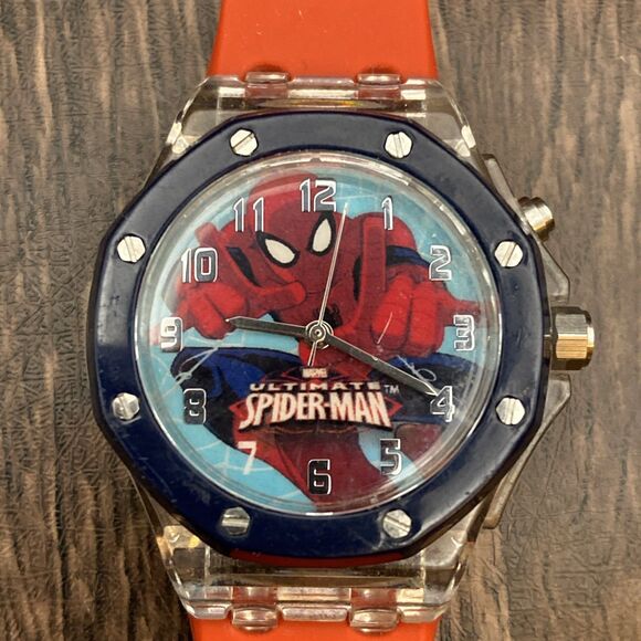 Spider-Man Light Up Watch New Batteries Analog Watch - Picture 1 of 9